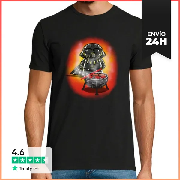 Camiseta Hombre Clásica Lado Oscuro De La Barbacoa LaTostadora