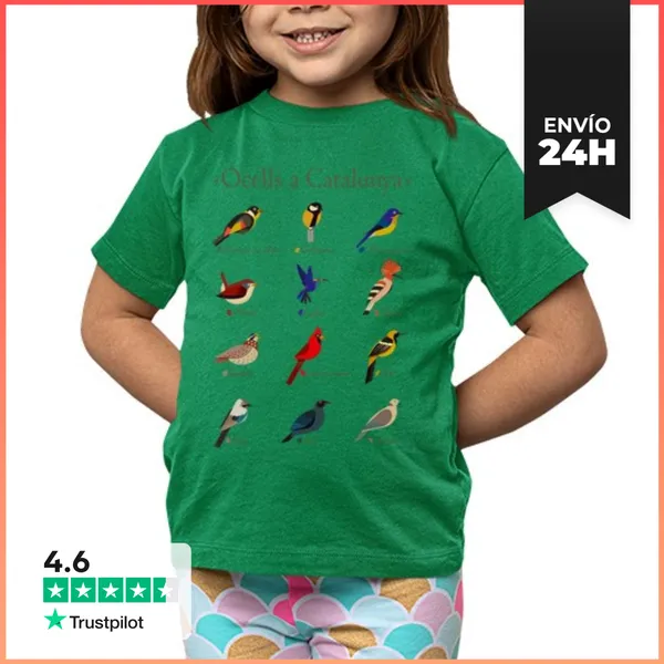 Camiseta Clásica Para Niños Ocells A Catalunya LaTostadora