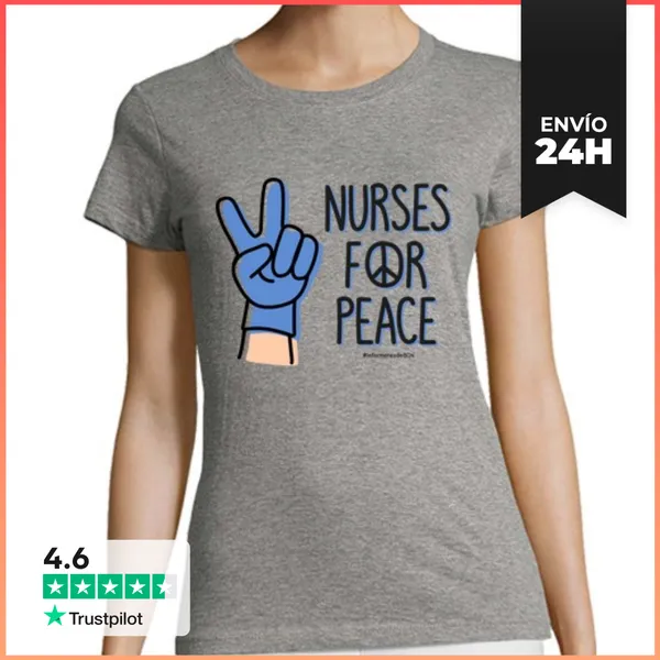 Camiseta Mujer Clásica Nurses For Peace Dona LaTostadora