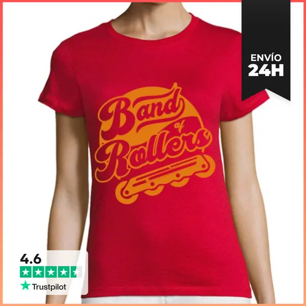 Camiseta Mujer Clásica Camiseta Tirantes Logo Naranja LaTostadora
