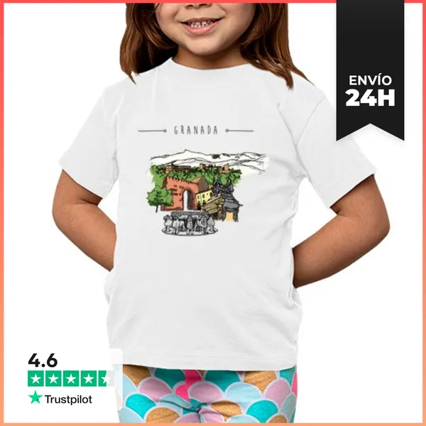 Camiseta Clásica Para Niños Granada, Niño LaTostadora