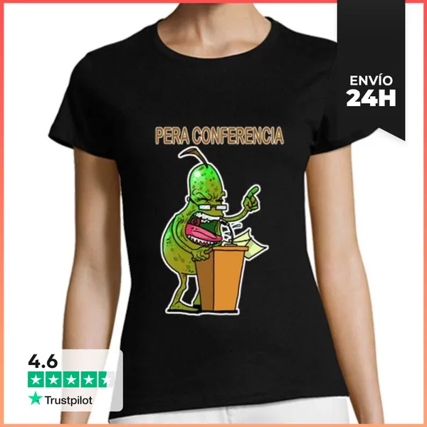 Camiseta Mujer Clásica PERA CONFERENCIA LaTostadora