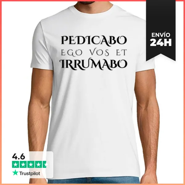 Camiseta Hombre Clásica Pedicabo Ego Vos Et Irrumabo Claro