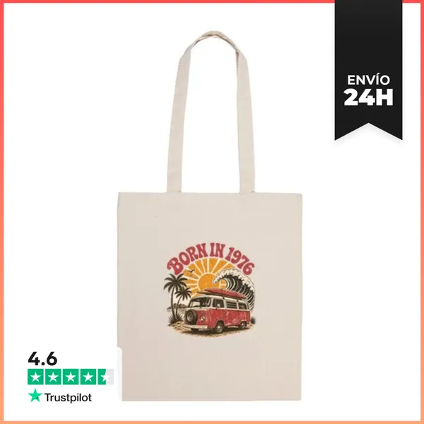 Bolsa De Tela Born In 1976 Vintage Sunset LaTostadora