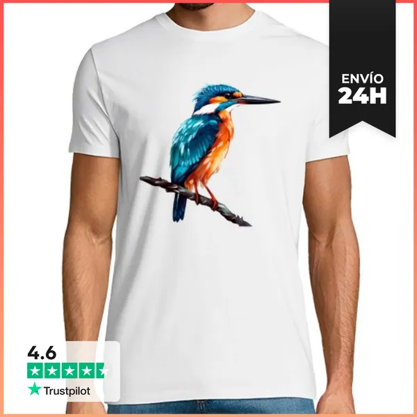 Camiseta Hombre Clásica Martín El Pescador LaTostadora