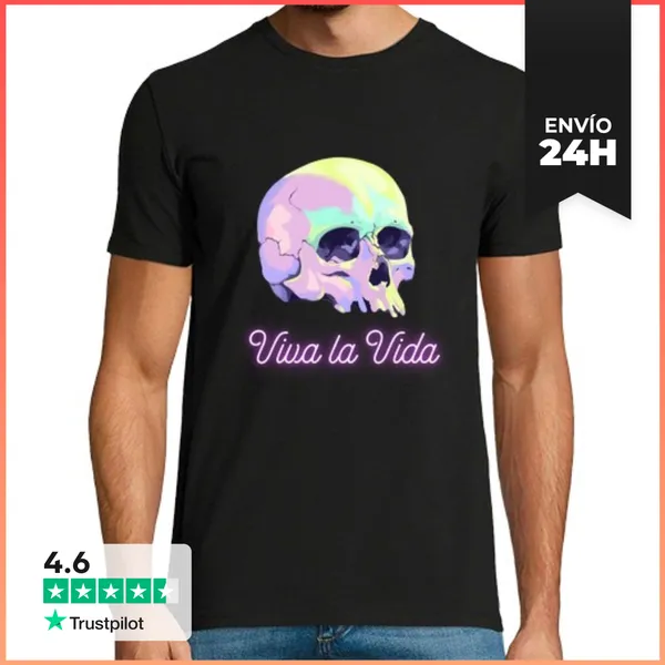 Camiseta Hombre Clásica Viva La Vida LaTostadora