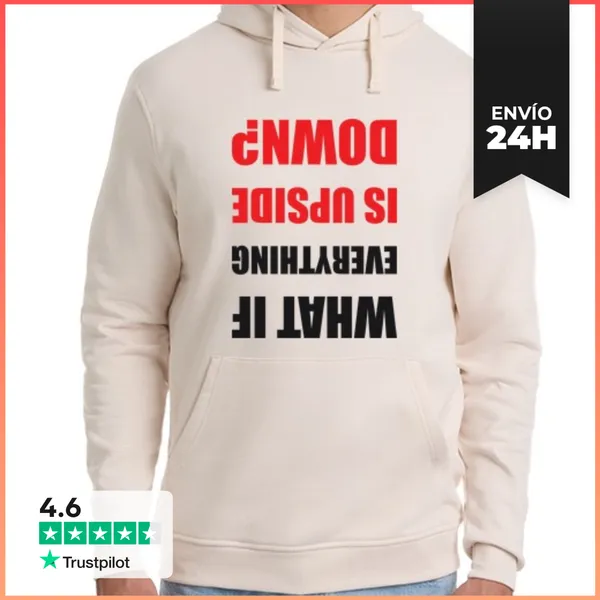 Sudadera Unisex Con Capucha Upside Down LaTostadora