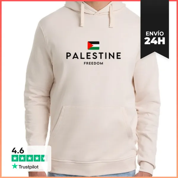 Sudadera Unisex Con Capucha Palestina Libre, Estoy Con Palestina
