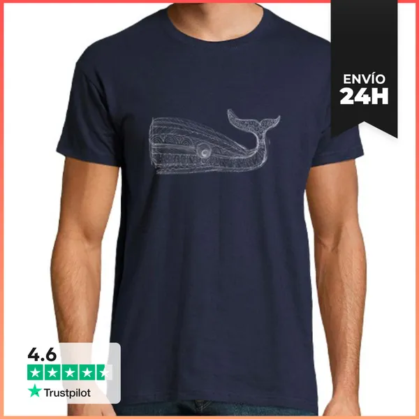 Camiseta Hombre Clásica Ballena LaTostadora