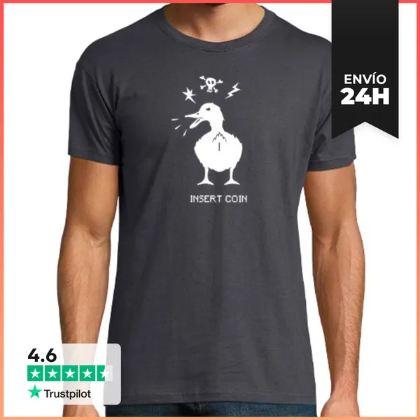 Camiseta Hombre Clásica Inserte Moneda Moneda Blanco LaTostadora