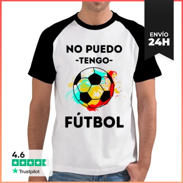 Camiseta Hombre, Estilo Béisbol No Puedo Tengo Fútbol Cumpleaños
