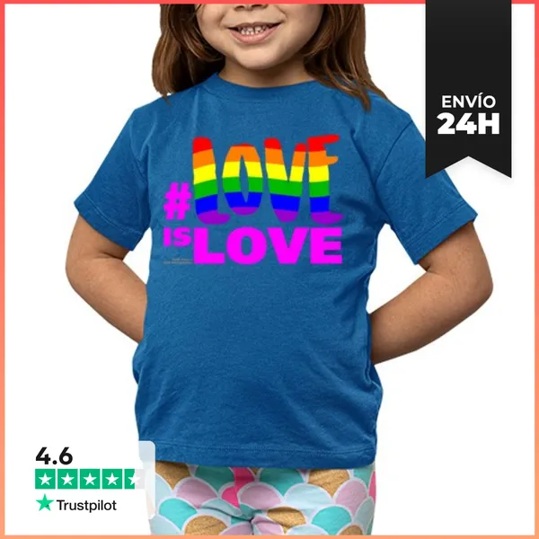 Camiseta Clásica Para Niños Love Is Love LaTostadora
