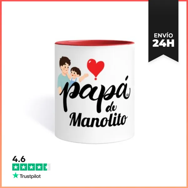 Taza De Colores Papa De Niño LaTostadora