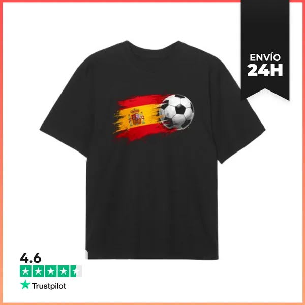 Camiseta Oversize Bandera De Fútbol De España 2026 LaTostadora