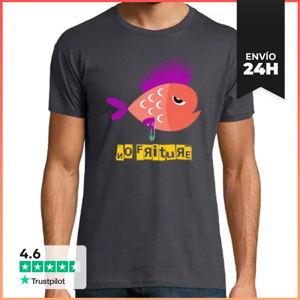 Camiseta Hombre Clásica No Friture LaTostadora