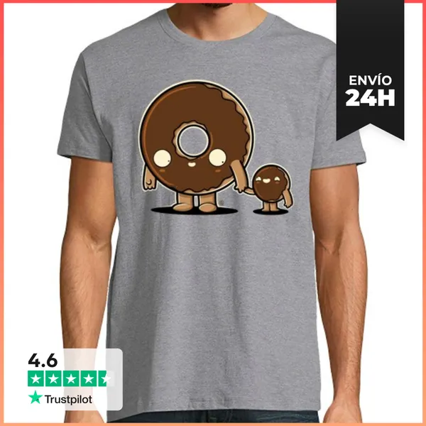 Camiseta Hombre Clásica Donut Family LaTostadora