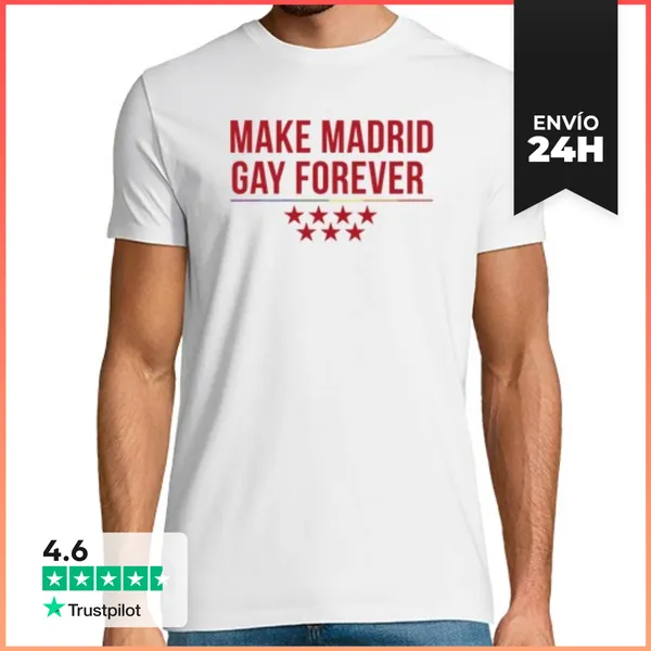 Camiseta Hombre Clásica Hombre, Manga Corta, Blanco, Calidad