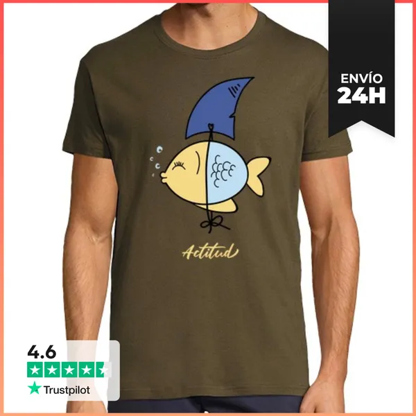 Camiseta Hombre Clásica ACTITUD LaTostadora