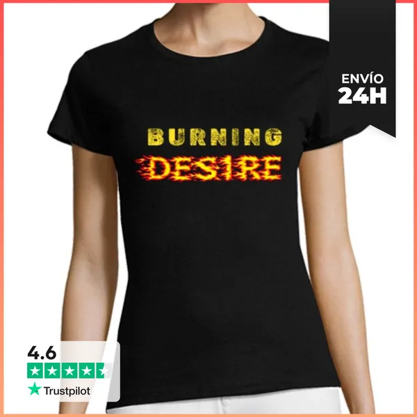Camiseta Mujer Clásica Deseo Ardiente LaTostadora