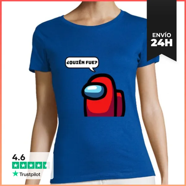 Camiseta Mujer Clásica Among Us Quien Fue LaTostadora