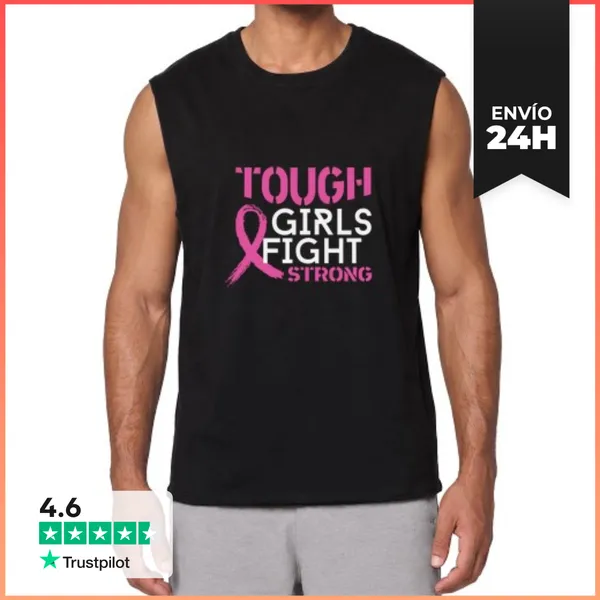 Camiseta Sin Mangas Las Chicas Duras Luchan Contra El Cánce