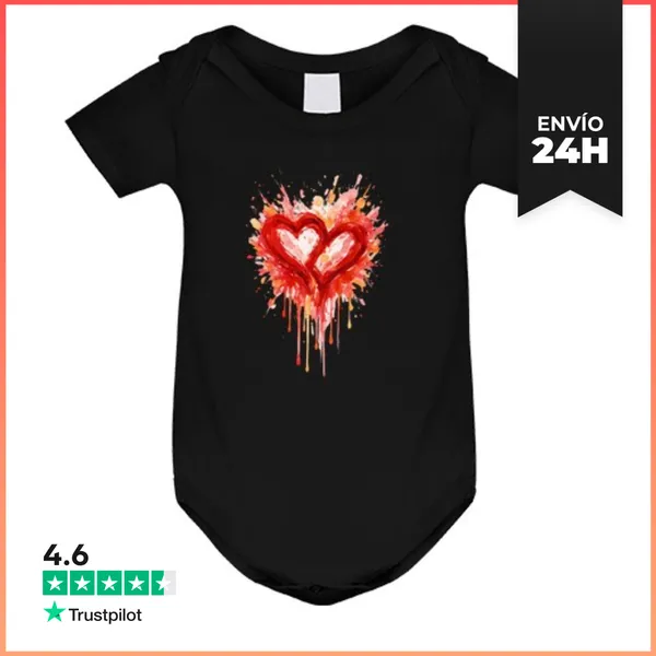 Body Bebé Amor - Amor - San Valentín - Corazón LaTostadora
