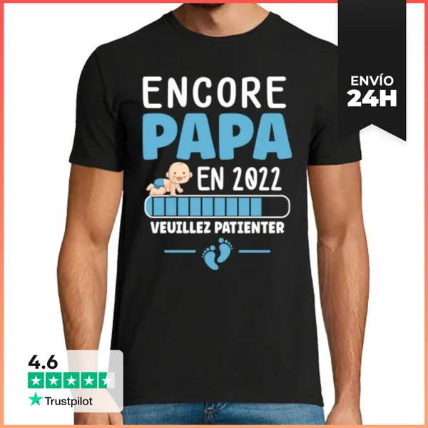 Camiseta Hombre Clásica Todavía Papá 2022 Regalo De Nacimiento