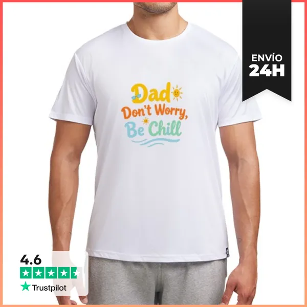 Camiseta Deportiva Hombre Papá Sé Relajado LaTostadora