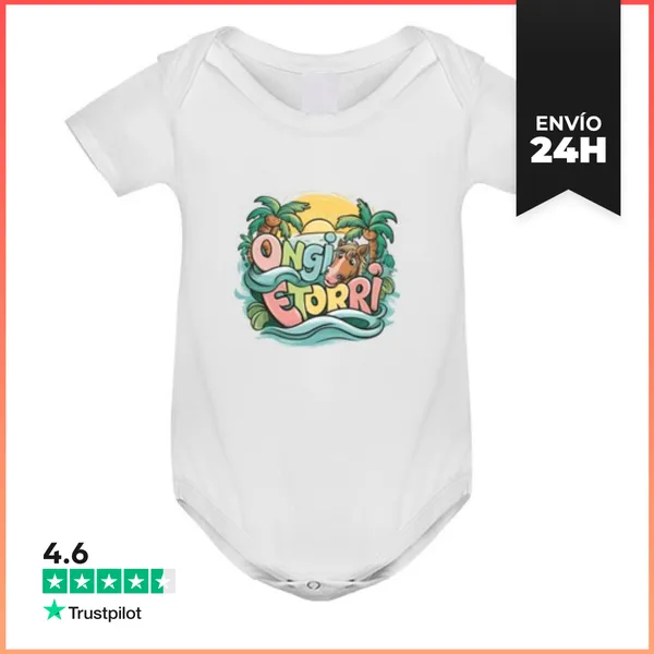 Body Bebé Regalo Bienvenida Souvenir País Vasco Bandera
