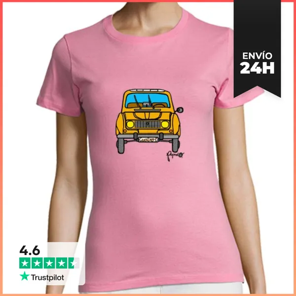 Camiseta Mujer Clásica Cuatro L LaTostadora
