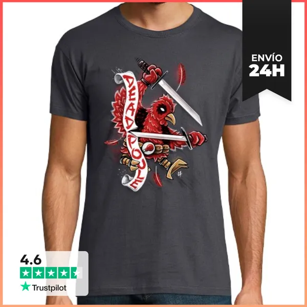 Camiseta Hombre Clásica Pollo Muerto LaTostadora