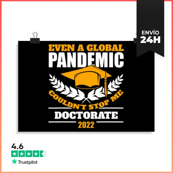 Póster Horizontal Doctorado 2022 Título De Doctor 2022