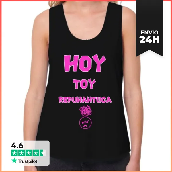 Camiseta Mujer Sin Mangas, Loose Fit Diseño 3441075 LaTostadora