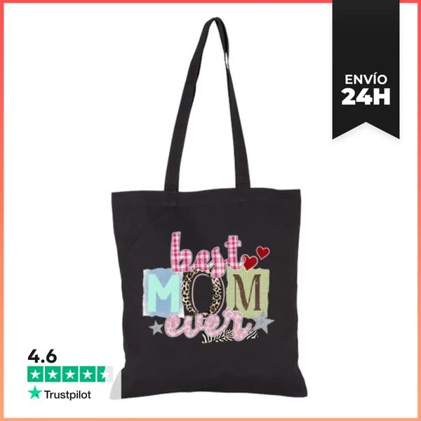 Bolsa De Tela BEST MOM EVER COLLAGE LaTostadora
