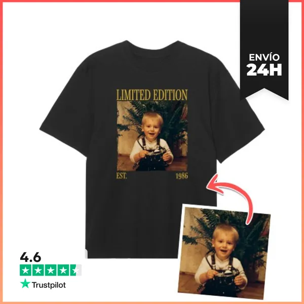 Camiseta Oversize Camiseta Oversize 1986 Limited Edition Foto