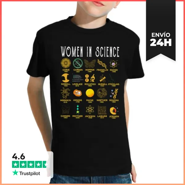 Camiseta Clásica Para Niños Mujeres En La Ciencia LaTostadora