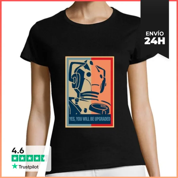 Camiseta Mujer Clásica Si, Tu Seras Actualizado, Yes We Can W