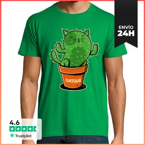Camiseta Hombre Clásica Catcus LaTostadora