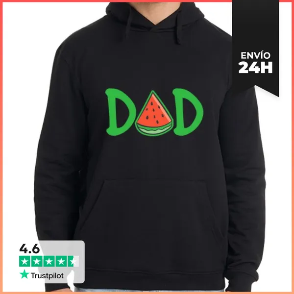 Sudadera Unisex Con Capucha Papá Sandía Divertido Verano Melón