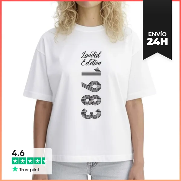 Camiseta Mujer Boxy Edición Limitada 1983 LaTostadora