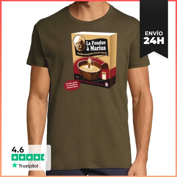 Camiseta Hombre Clásica Marius Fondue LaTostadora
