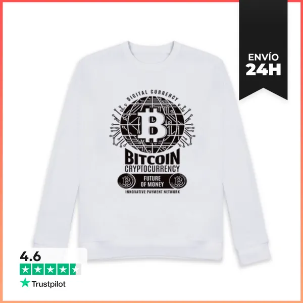 Sudadera Unisex Criptomoneda Bitcoin LaTostadora