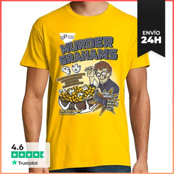 Camiseta Hombre Clásica Murder Grahams LaTostadora