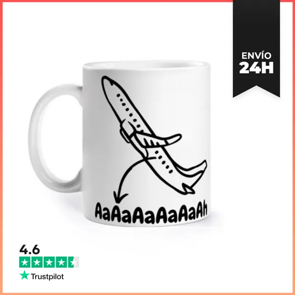 Taza Turbulencia Del Avión LaTostadora