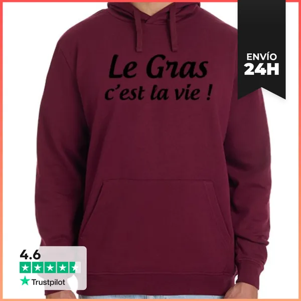 Sudadera Unisex Con Capucha La Grasa Que Es La Vida / Kaamelott