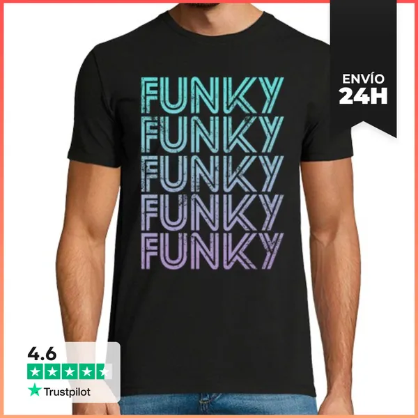 Camiseta Hombre Clásica Funky Musica LaTostadora