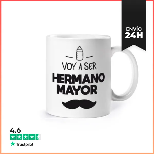 Taza Voy A Ser Hermano Mayor LaTostadora