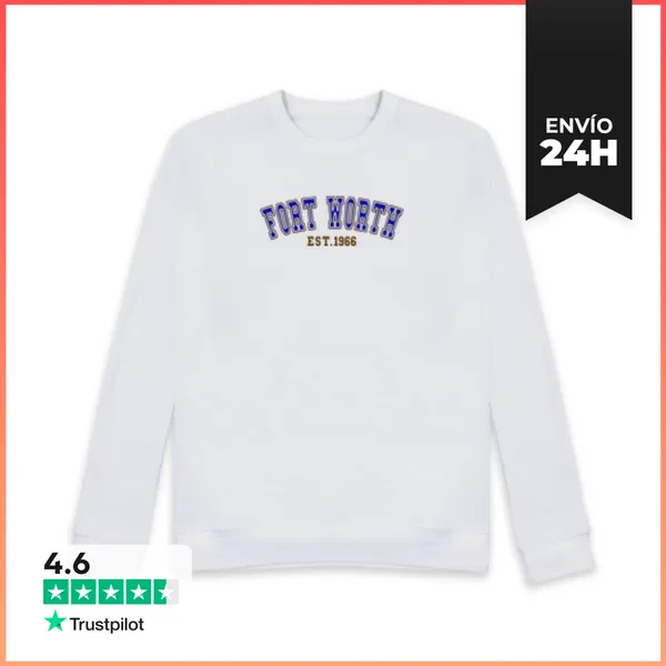 Sudadera Unisex Fort Worth Est 1966 LaTostadora