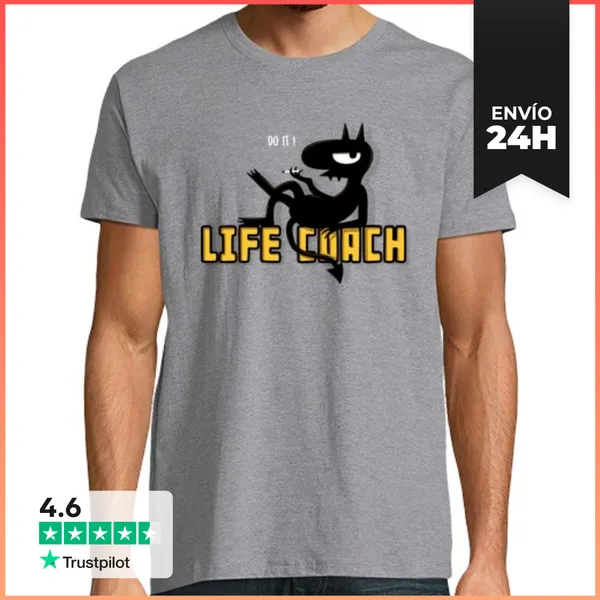 Camiseta Hombre Clásica Life Coach LaTostadora