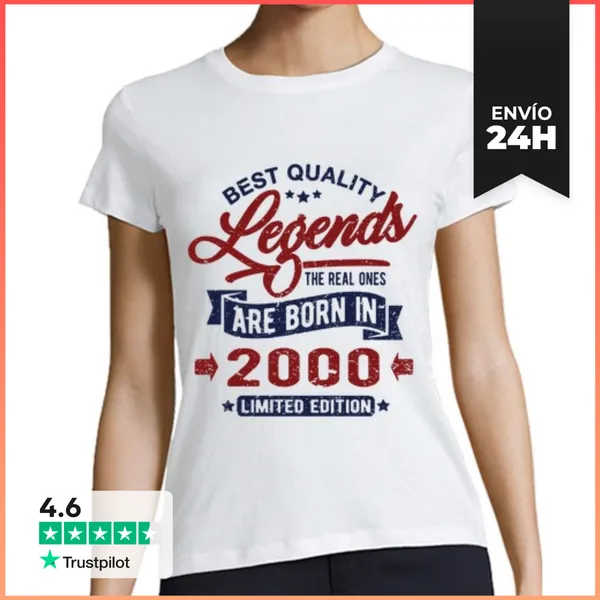 Camiseta Mujer Clásica Leyenda De 2000 LaTostadora